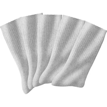 Pánské ponožky Sada 10 párů jednobarevných sportovních ponožek šedý melír 47/50