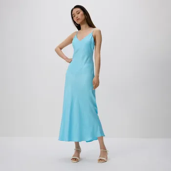 Dámské šaty Reserved - Šaty z viskózy - tyrkysová - 255FH-66X - 255FH-66X-L