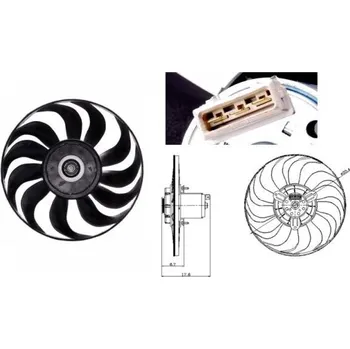 Chladič motoru Větrák, chlazení motoru NRF 47641