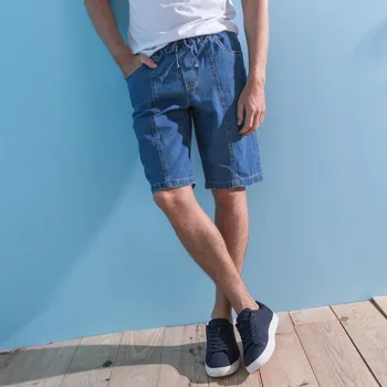 Pánské oblečení Bermudy z lehkého denimu denim 60