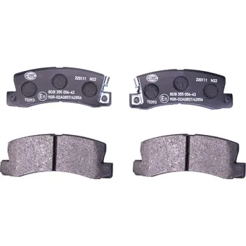 Brzdová destička Sada brzdových destiček, kotoučová brzda HELLA 8DB 355 006-431