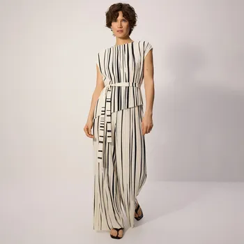 Dámské oblečení Reserved - Volné plisované kalhoty - vícebarevná - YU028-MLC - YU028-MLC-M