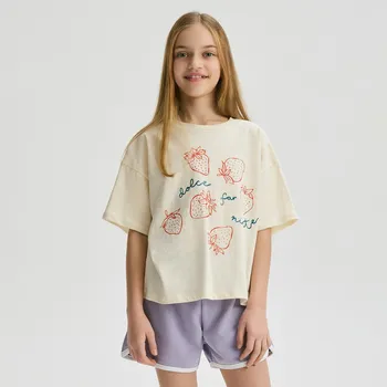 Dětská móda Reserved - Teplákové šortky s lampasem - levandulová - 6458G-04X - 6458G-04X-U13