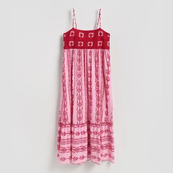 Dámské šaty Reserved - Šaty s ozdobnými ramínky - vícebarevná - XI481-MLC - XI481-MLC-L