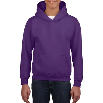 Pánská mikina Gildan Heavy Blend™ Youth Hooded Sweatshirt mikina, fialová (Purple)