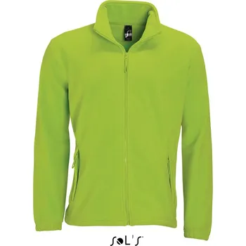 Sol's North Men - Zipped Fleece Jacket, zelená (Lime)