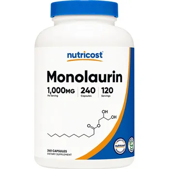 Fitness strava Nutricost Monolaurin Capsules 240 kapslí