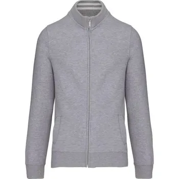 Pánská mikina Kariban Men's Full Zip Sweat Jacket, šedá (Ice Grey)