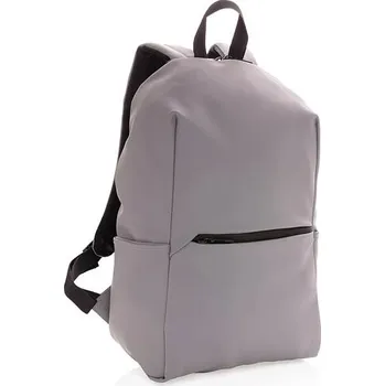 Městský batoh Batoh na 15,6' notebook z hladkého PU, šedá, šedá