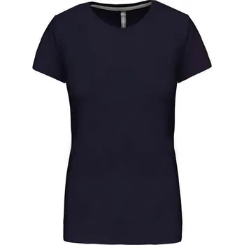 Dámské tričko Kariban Ladies' Short Sleeve Crew Neck T-shirt, modrá (Navy)