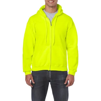 Pánská mikina Gildan Heavy Blend™ Adult Full Zip Hooded Sweatshirt mikina, žlutá (Safety Green)