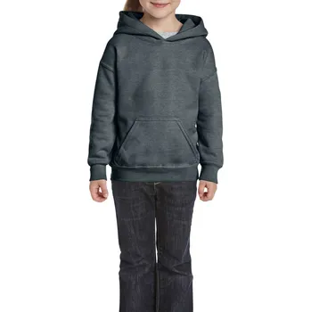 Pánská móda Gildan Heavy Blend™ Youth Hooded Sweatshirt mikina, šedá (Dark Heather)