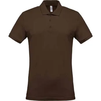 Kariban Men's Short-sleeved PiquÉ Polo Shirt, hnědá (Dark Chocolate)
