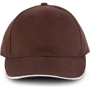 Čepice K-up Orlando - 6 Panels Cap, hnědá (Dark Chocolate)