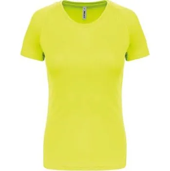 Proact Ladies' Short-sleeved Sports T-shirt, žlutá (Safety Green)
