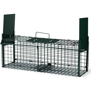 Skládací sklopná past se 2 dvířky