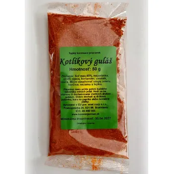Koření Pikantní směs koření do guláše, hmotnost: 50 g