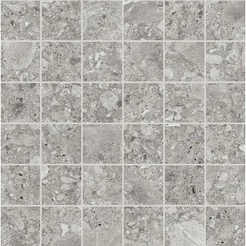 Obklad Rako Rave DDM05900 mozaika 30x30 grit šedá rekt.