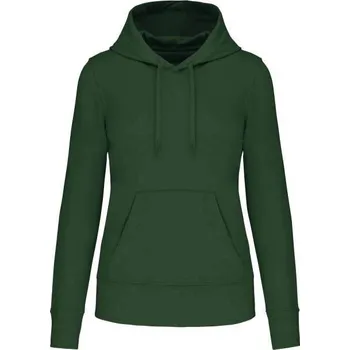 Dámská mikina Kariban Ladies' Eco-friendly Hooded Sweatshirt mikina, zelená (Forest Green)