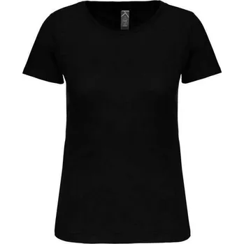 Kariban Ladies' Bio150ic Crew Neck T-shirt, černá (Black)
