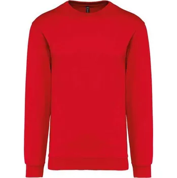 Pánská mikina Kariban Crew Neck Sweatshirt mikina, červená (Cherry Red)