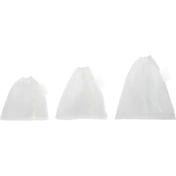 Sáček na potraviny Síťovaný sáček na ovoce a zeleninu BLUE PLANET SET, bílá