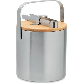 Nádoba na led Dvoustěnný 1,2l kbelík na led - KOKKOLA, stříbrná mat