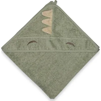 NUUROO Aki Kojenecká osuška s kapucí Light Green Dino
