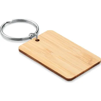 Obdélníková bambusová klíčenka - ANGLEBOO, dřevo