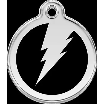 psí známka Známka Red Dingo Blesk černá velikost známky S - 20 mm