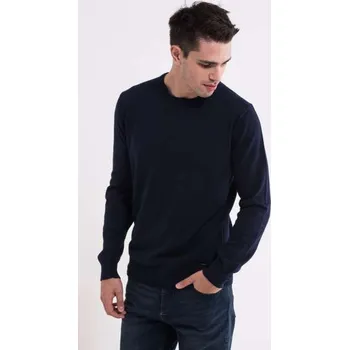 Pánský svetr Legend World Wide Men’s Crew Neck Fine Gauge Cotton Pullover, modrá (Navy)