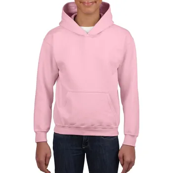 Pánské oblečení Gildan Heavy Blend™ Youth Hooded Sweatshirt mikina, růžová (Light Pink)