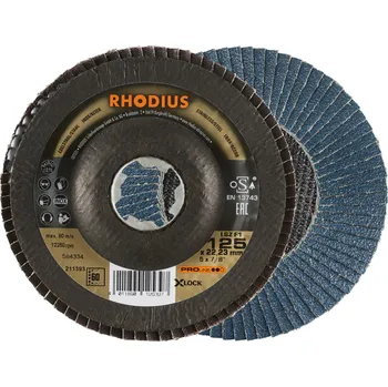Brusný kotouč RHODIUS Lamelový brusný kotouč LSZ F1 X-LOCK 125 x 22,23 P60 PROline