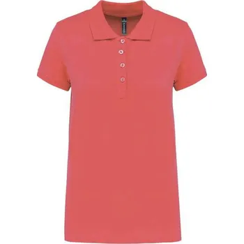 Dámské tričko Kariban Ladies’ Short-sleeved PiquÉ Polo Shirt, růžová (Bright Salmon)