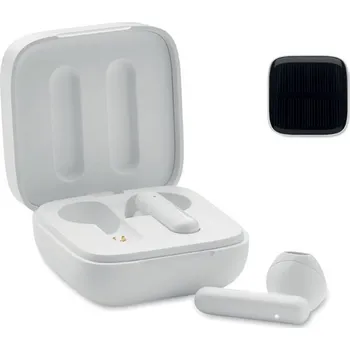 Sluchátka Sluchátka se solár. nabíječkou - SONORA, bílá