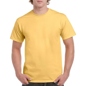 Pánské oblečení Gildan Heavy Cotton™ Adult T-shirt, žlutá (Yellow Haze)