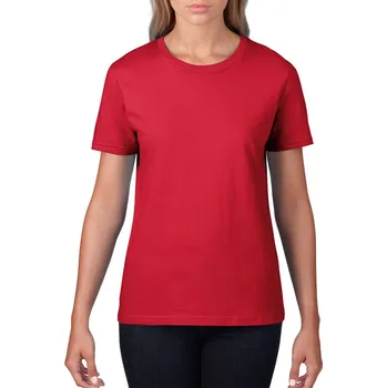 Chlapecké tričko Gildan Premium Cotton® Ladies' T-shirt, červená (Red)