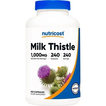 Fitness strava Nutricost Milk Thistle 1000 mg 240 kapslí