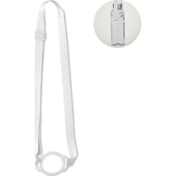 Šňůrka na krk s držákem na 6cm kel - LANCUP, bílá