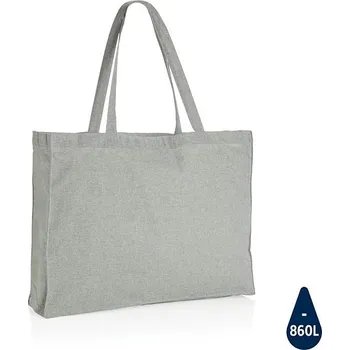 Nákupní taška Impact ze 145g recyklované bavlny AWARE™, šedá, šedá