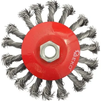 Brusný kotouč Copánkový&nbsp;miskový kartáč (ocelový) - 115 x M14 GEKO nářadí G00606