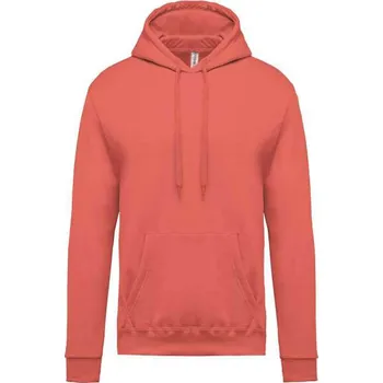 Pánská mikina Kariban Men’s Hooded Sweatshirt mikina, růžová (Bright Salmon)