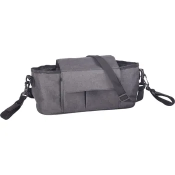 Kočárek Taška na kočárek BABY AID, tmavě šedá