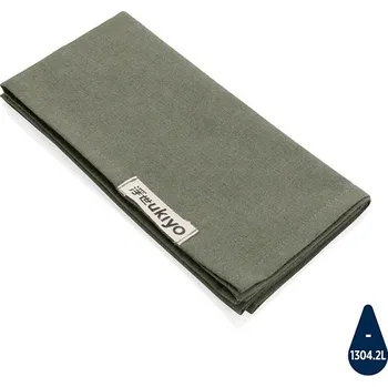 Papírový ubrousek Ubrousky Ukiyo ze 180g recyklované bavlny AWARE™, zelená, zelená