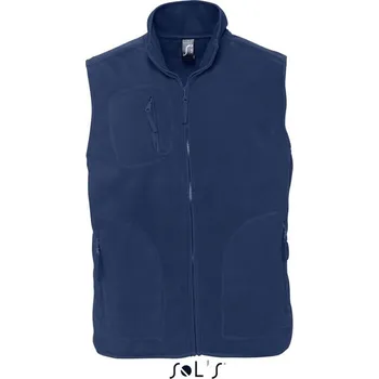 Sol's Norway - Unisex Sleeveless Fleece Cardigan, modrá (Blue Dusk)