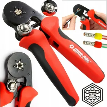 Kleště MAR-POL Kleště lisovací na dutinkové konektory 0,25-10mm²