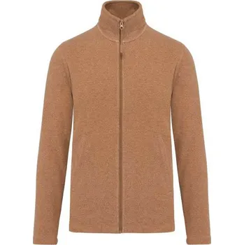 Pánská bunda Kariban Falco - Full Zip Microfleece Jacket, hnědá (Old Gold)