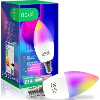 Žárovka Nous P3 Smart Wi-Fi Bulb RGB E14 - chytrá žárovka RGB E14