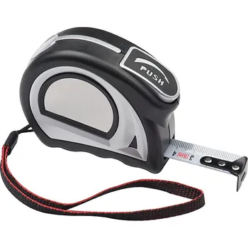 metr 5 m ocelový metr, černá