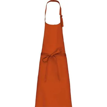 Kariban Polycotton Apron Without Pocket, oranžová (Texas Orange)